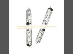 مقاومت در برابر آب و هوا ساختاری پرده دیوار 590ml مهر و موم خنثی چسب سفید