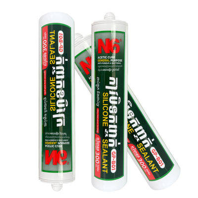 قیمت خوب Acid Silicone Sealant provides adhesion flexible performance  glass aluminum plastics آنلاین