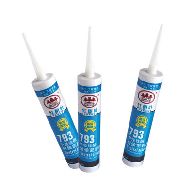 سیلیکون مقاوم در برابر آب و هوای خنثی، خشک شدن سریع، شفاف، دکوراسیون خانوادگی