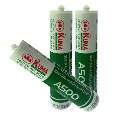 قیمت خوب White 300ml Fast Cure Neutral 100% Silicone Aluminium Curtain Wall آنلاین
